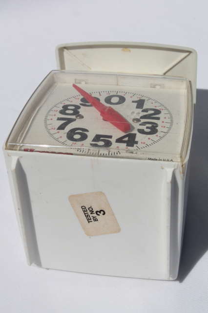 Mod vintage Hanson platform produce / kitchen scale, 10 lb scale w/ large clear numbers