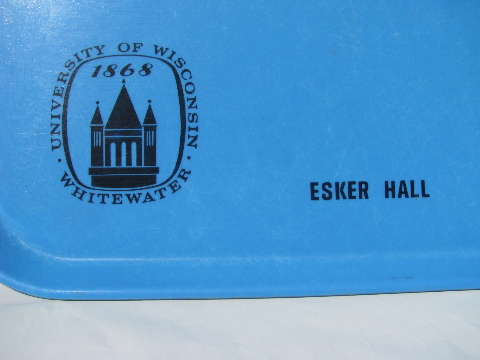 Old Esker dining hall cafeteria tray University of Wisconsin Whitewater