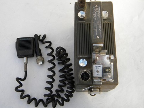 Old Motorola Handie-Talkie PT-300 lunchbox walkie-talkie radio transceiver