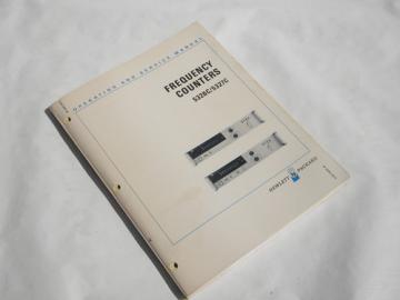 Operating & service manual HP Frequency Counters 5326C/5327C