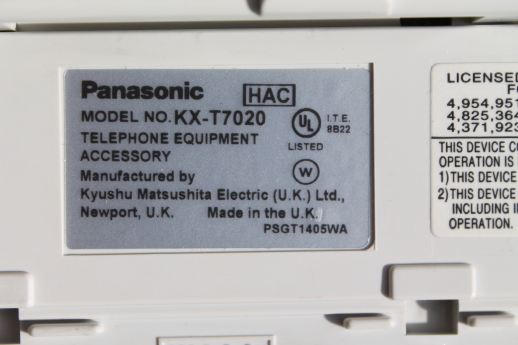 Panasonic KX-T7020 telephone ESS electronic switching system phone for parts