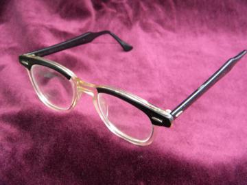Retro 1950s mid century Bausch & Lomb eyeglasses frames,   Ray Ban vintage