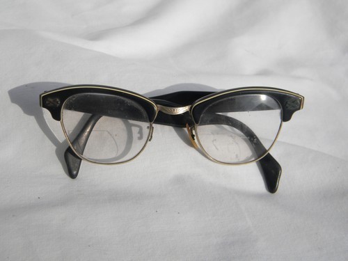 Retro 1960s  cats eye eyeglasses frames, mid century Mad Men vintage