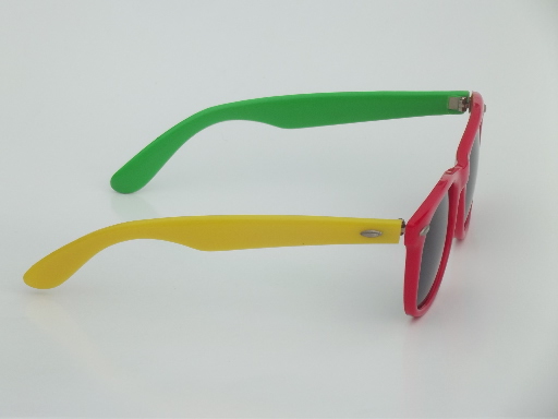 Retro 80s vintage plastic M&Ms sunglasses in candy package case
