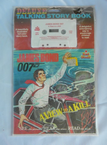Retro James Bond A View to A Kill audio cassette Talking Story Book