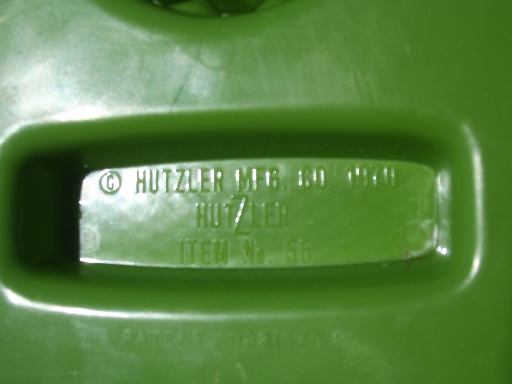 Retro lime green plastic juicer, Hutzler orange juice / grapefruit reamer