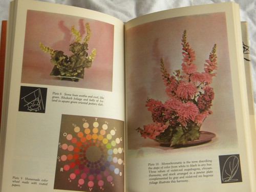 Retro mid century flower designs, arranging & floral arrangements