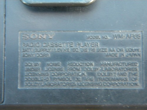 Retro Sony Walkman Mega Bass radio/cassette tape player WM-AF65