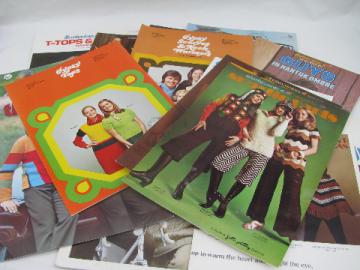 Retro vintage 70s hippie crochet for guys & girls, lot of 18 books / leaflets