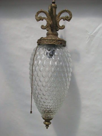 Retro vintage crystal swag lamp pendant light, made for prisms