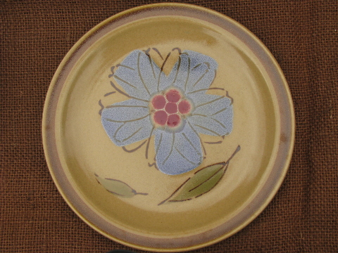 Rose of Sharon flower stoneware dishes set for 8, Hearthside - Japan