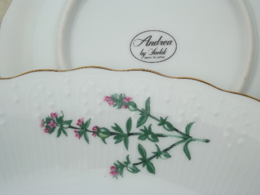 Sadek - Japan serving plate & bowl, kitchen garden herbs de Provence