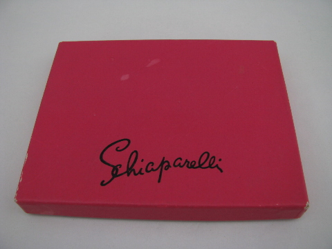 Schiaparelli vintage shocking pink jewelry gift box