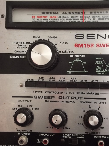 Sencore SM152 sweep & marker, vintage electronics test equipment