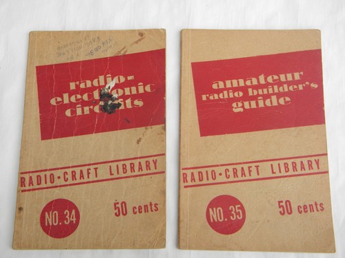 Set of early electronics vintage Radio Craft DIY technical books 1946