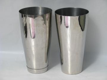 Stainless steel malted cups for vintage malt milkshake mixer