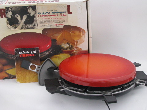 Swiss Raclette electric grill for cheese, T-Fal made in France