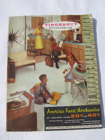 Vintage 1960 Fingerhut mail-order department store catalog, photos & prices