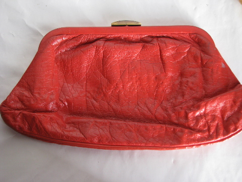Vintage 40s-50s-60s purse lot of 10, clutch handbags, evening bags etc.