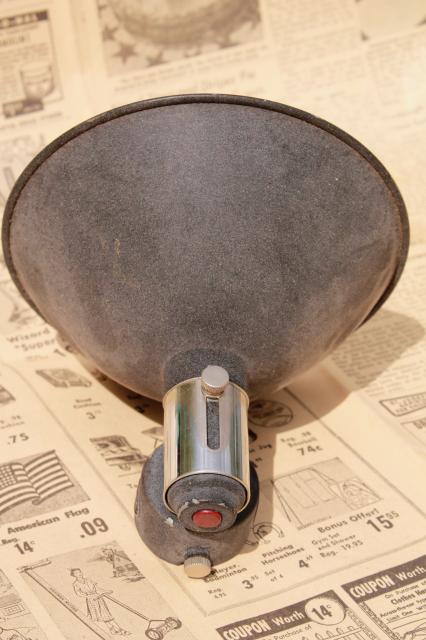 vintage Heiland Flex-Focus flash reflectors mid century industrial camera lighting