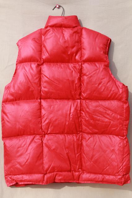 vintage Herter's down vest, packable warm quilted vest for hunters or winter sports