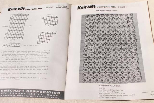 vintage Knit Wit flower maker wheel daisy loom w / metal pins, retro patterns instruction book