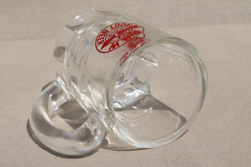 Vintage A&W root beer mug, baby beer glass root beer mug