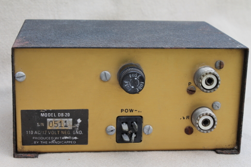 Vintage CB or shortwave radio pre amp with light up  ON THE AIR transmission sign, Pride DB-20