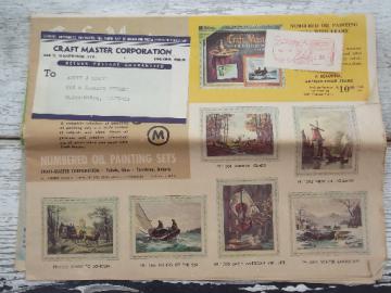 Vintage Craft Master paint by number pictures catalog for Craftmaster kits