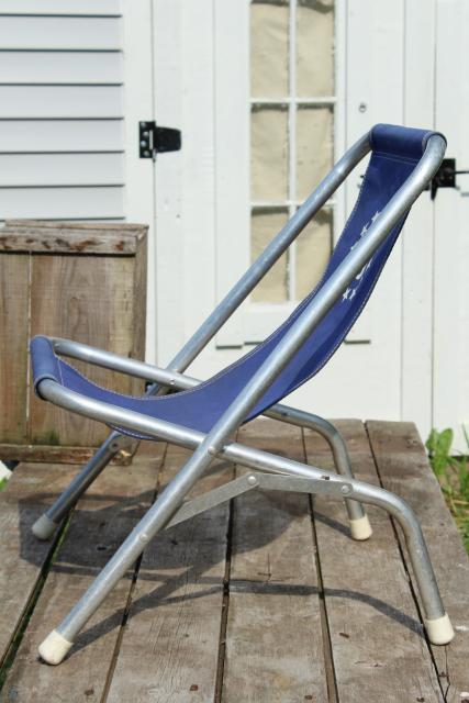 vintage deck chairs, canvas seat folding aluminum lounge chair set, ship's wheel nautical boat seats
