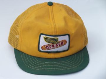 Vintage Dekalb seed corn advertising patch farmer cap, trucker style