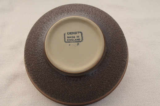 Vintage Denby Cotswold brown pottery, single cereal bowl or soup bowl