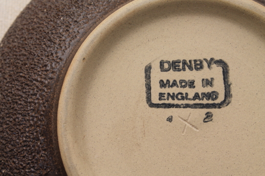 Vintage Denby Cotswold brown pottery, single cereal bowl or soup bowl