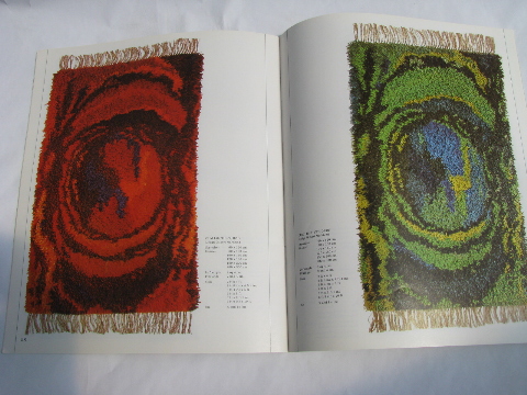 Vintage Gum Rya rug catalog, retro danish modern shag wool rugs from Denmark