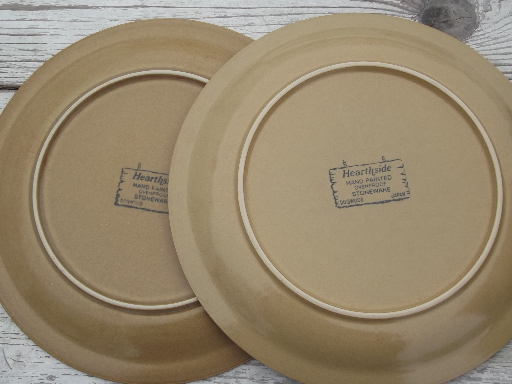 Vintage Hearthside Japan dogwood pattern stoneware dinner plates