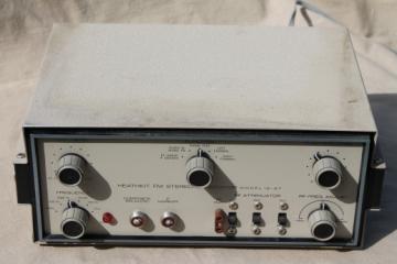 Vintage Heathkit IG-37 FM Stereo Generator, radio equipment signal generator