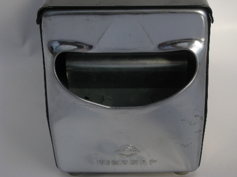 Vintage lunch counter paper napkin holder / dispenser, mid-century mod