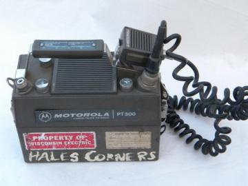 Vintage Motorola PT-300 two-way Handie-Talkie radio transceiver parts unit