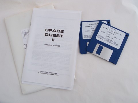 Vintage PC video game Space Quest II Vohaul's Revenge/original box