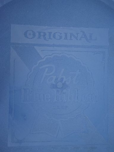 Vintage plastic beer tray, retro Pabst Blue Ribbon beer advertising tray