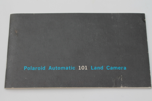 Vintage Polaroid Land camera 101 automatic w/ manual & accessories