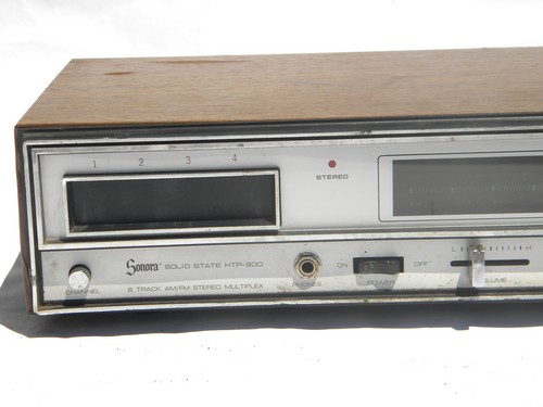 Vintage Sonora HTP-900 8-track cassette stereo tape deck player