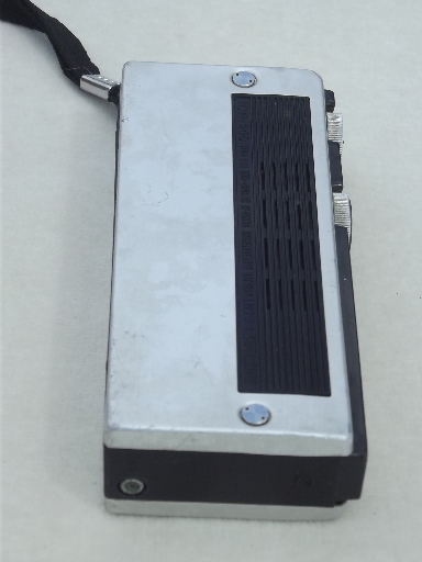 Vintage Sony integrated circuit transistor radio, mini handheld radio