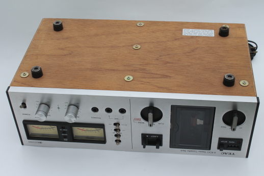 Vintage TEAC A400 stereo cassette deck, working unit tape cassettes player