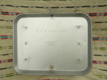 Vintage TraCo A&W Root Beer advertising car hop drive-in serving tray