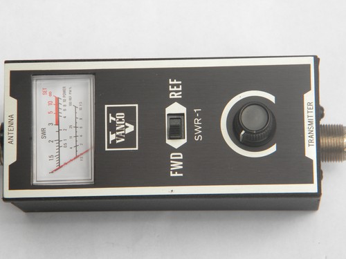 Vintage Vanco SWR-1 & field strength meter for shortwave & ham radio
