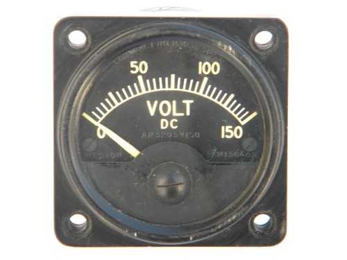 Vintage Weston model 840 industrial DC volt electric panel meter
