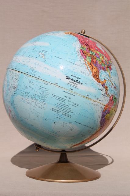 vintage world globe w/ Soviet era map, Replogle World Nations 1960s or 70s?