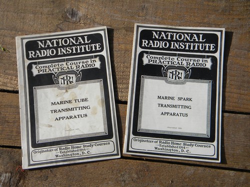 1920s marine transmitting books w/illustrations National Radio Institute