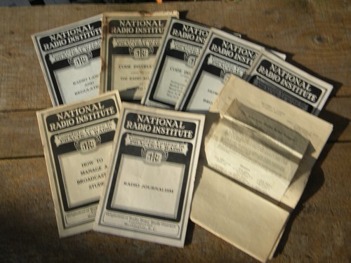 1920s technical books on radio broadcasting National Radio Institute